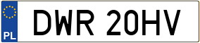 Truck License Plate